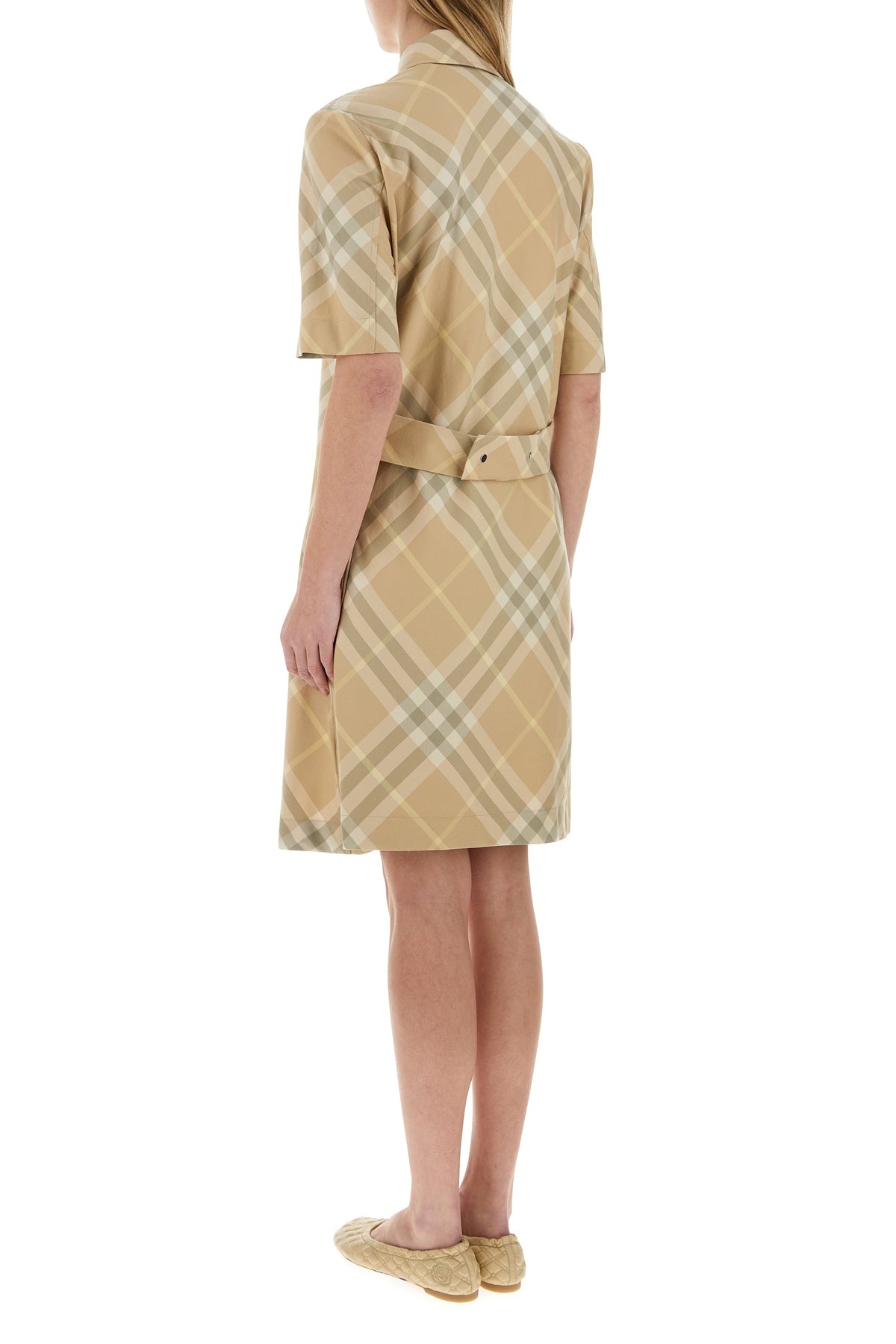 Embroidered cotton shirt dress - 4