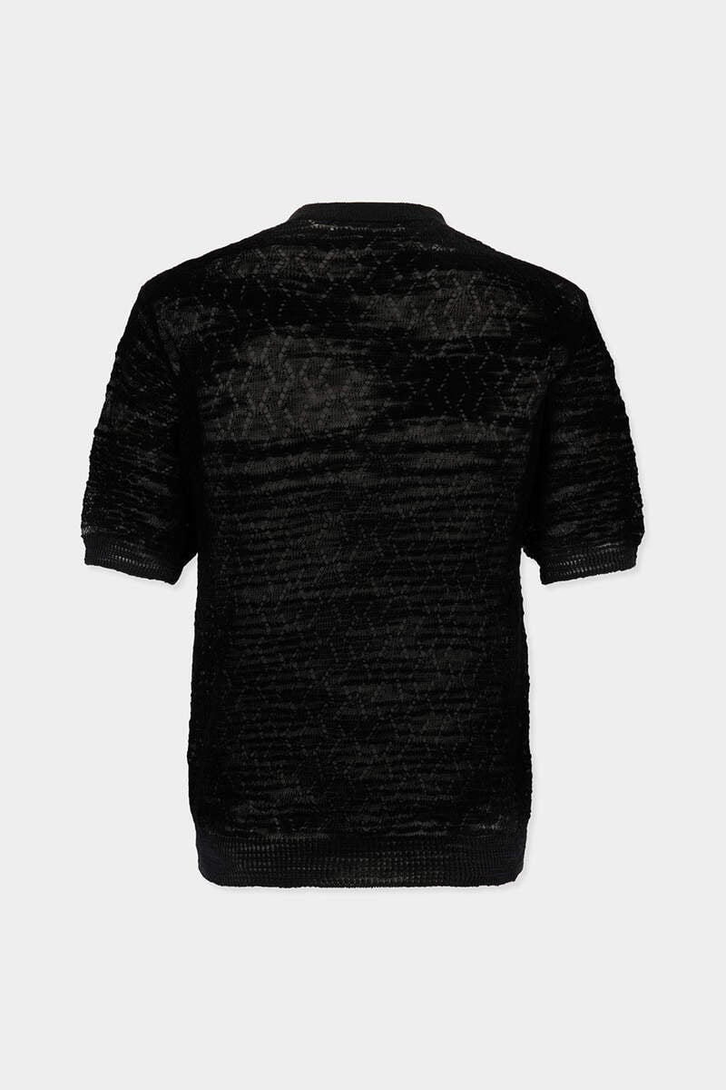 DSQUARED2 OPEN WORK KNIT T-SHIRT outlook