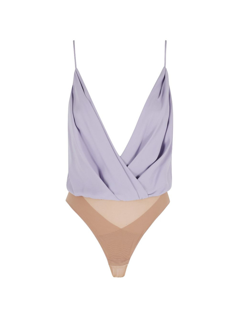 Georgette draped camisole bodysuit 1