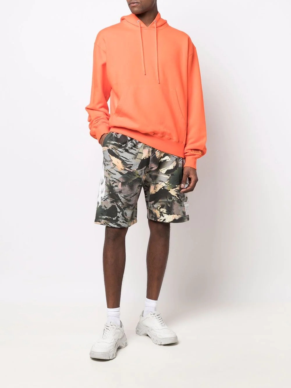 camouflage-print track shorts - 2