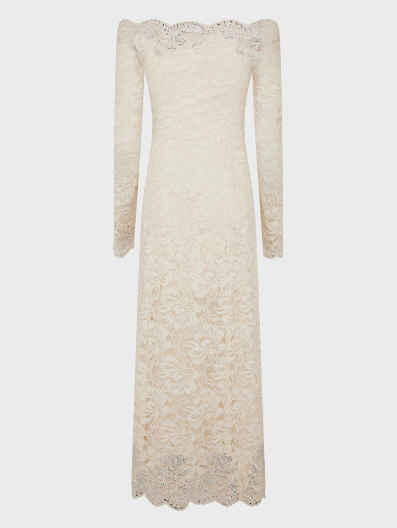 rabanne MIDI DRESS IN LACE outlook