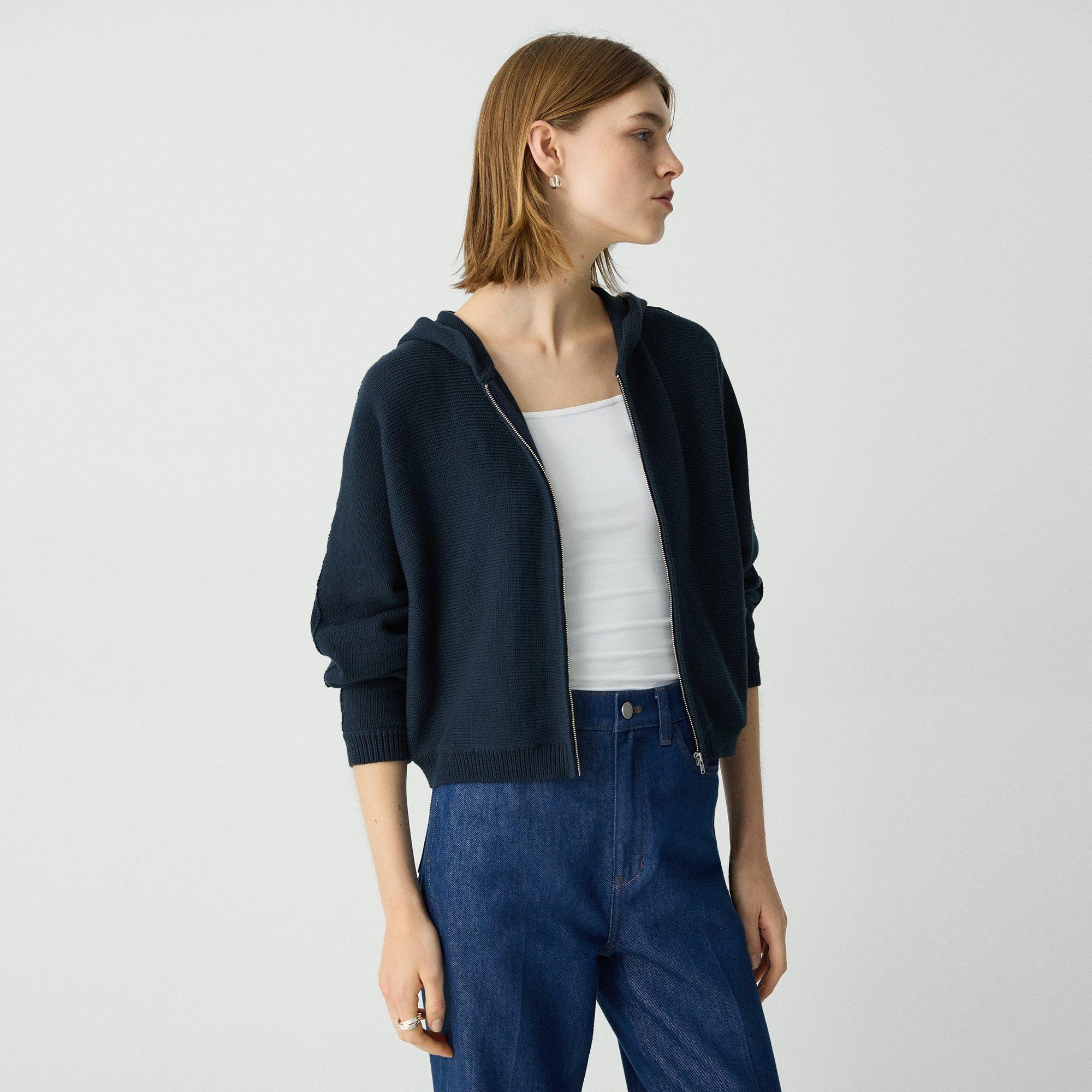 Zip-Up Hoodie in Rounded Cotton - 3
