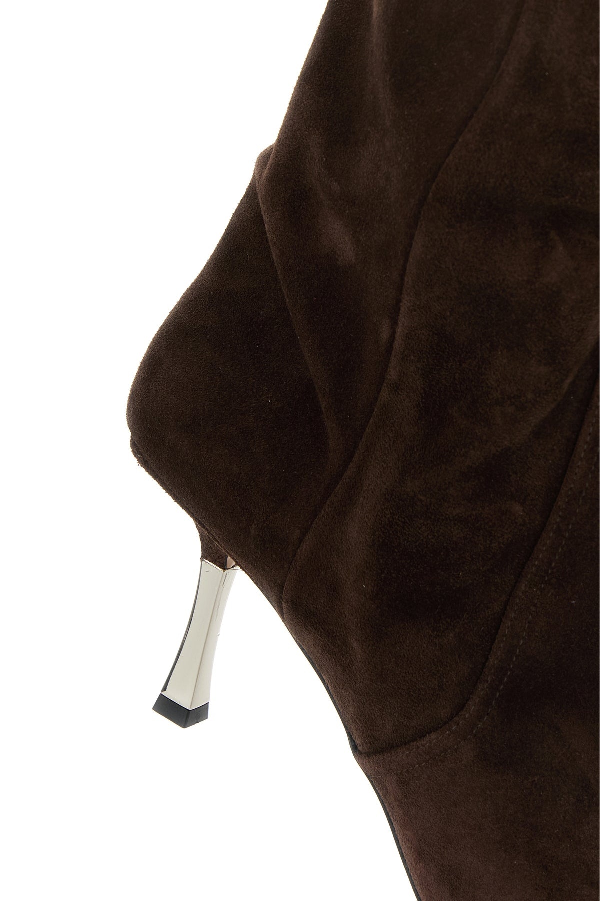 Chocolate suede Bettina boots - 4