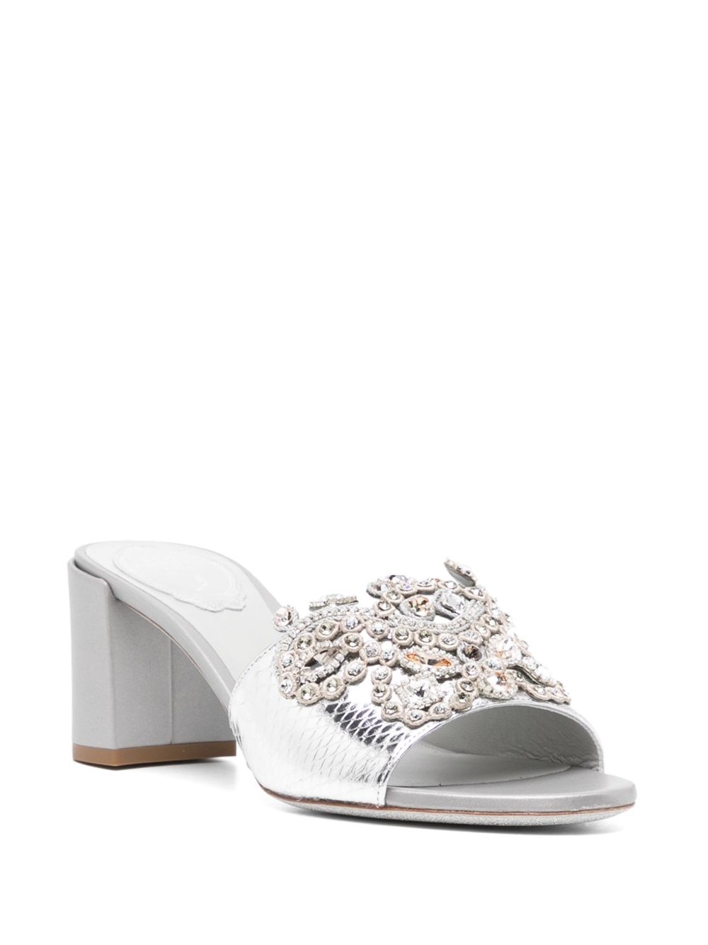 crystal embellishment sandals - 2