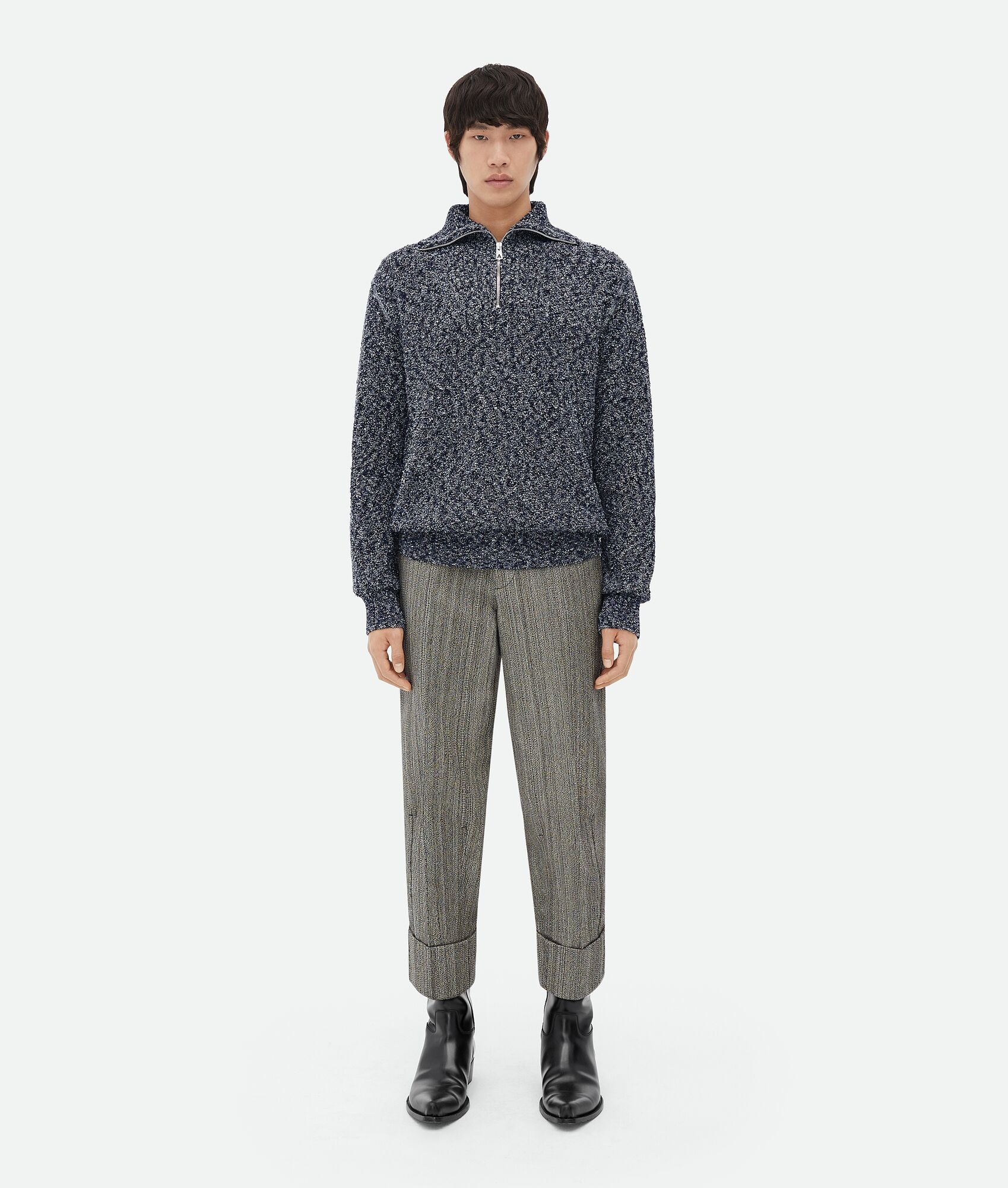 Textured Cotton Jumper - 1