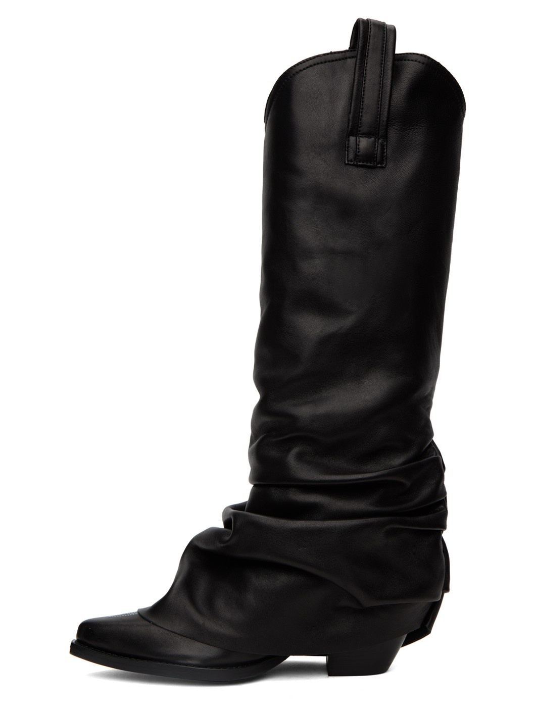 Black Sleeve Cowboy Boots - 3