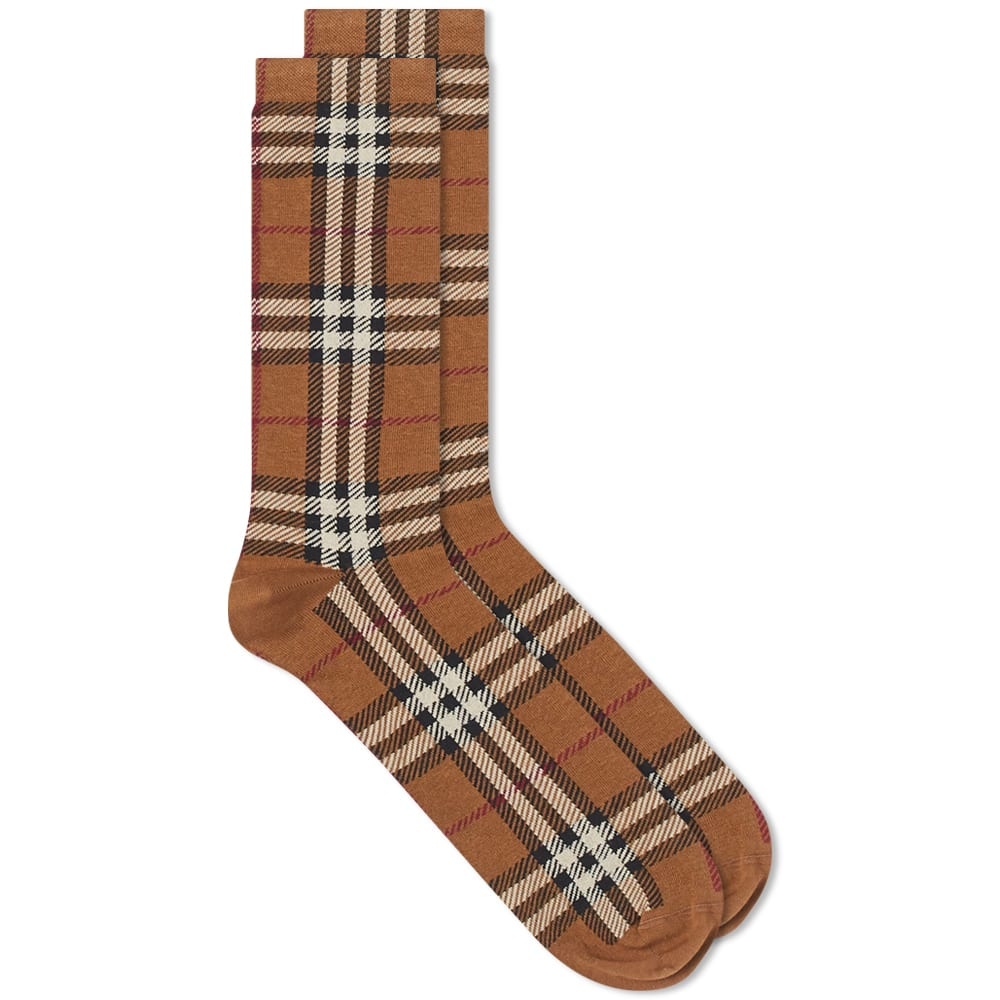 Burberry Cotton Cashmere Check Sock - 1