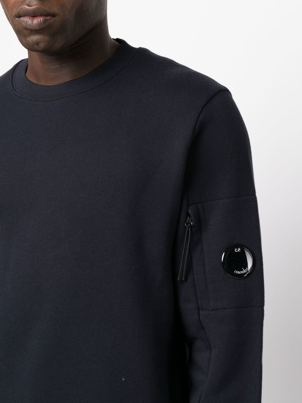 Lens-detail crew neck jumper - 5