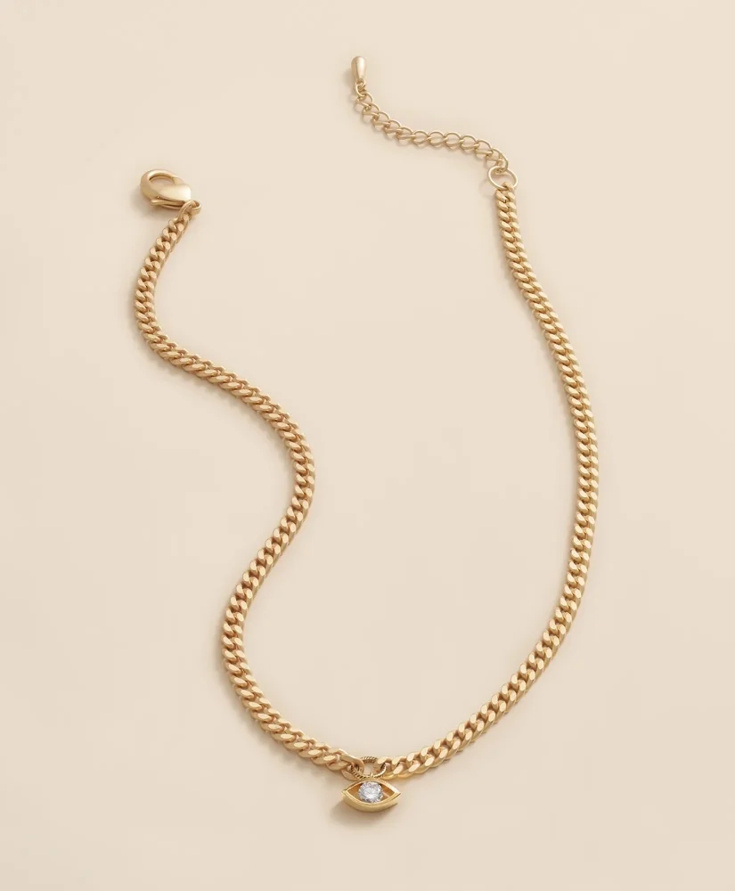Loni Paul Crystal Evil Eye Necklace - 1