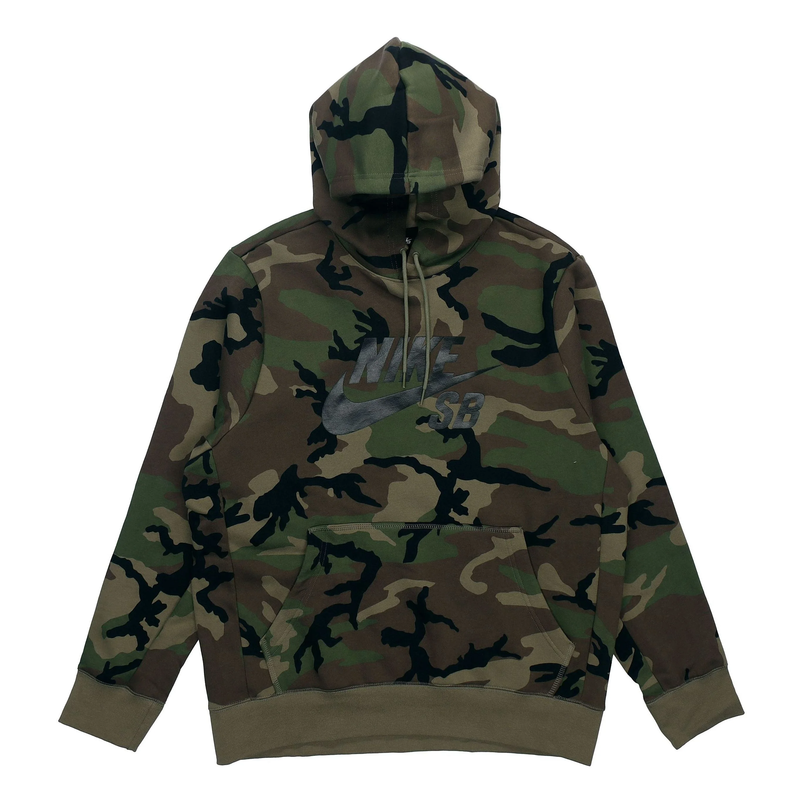 Nike SB Skateboard Fleece Hooded Pullover Men's Olive Green CN5354-222 - 1
