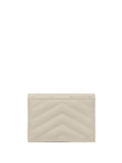 SAINT LAURENT Cassandre matelasse card holder outlook