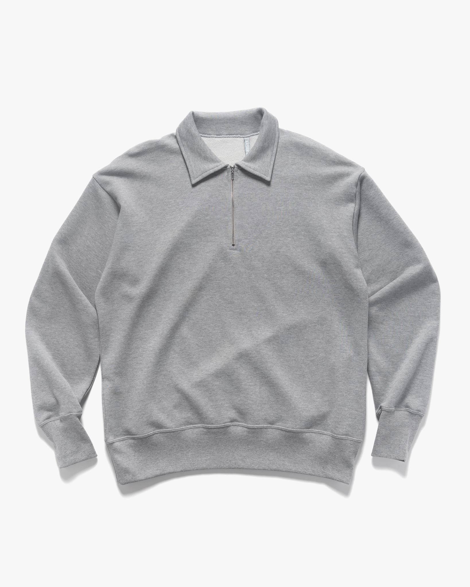 Suvin Sweat Halfzip Pullover Feather Grey - 1
