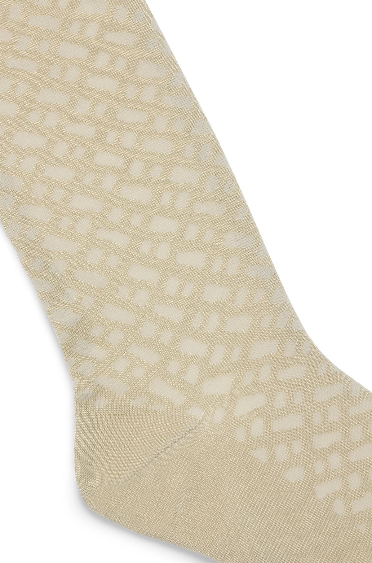 REGULAR-LENGTH SOCKS WITH MONOGRAM PATTERN - 2