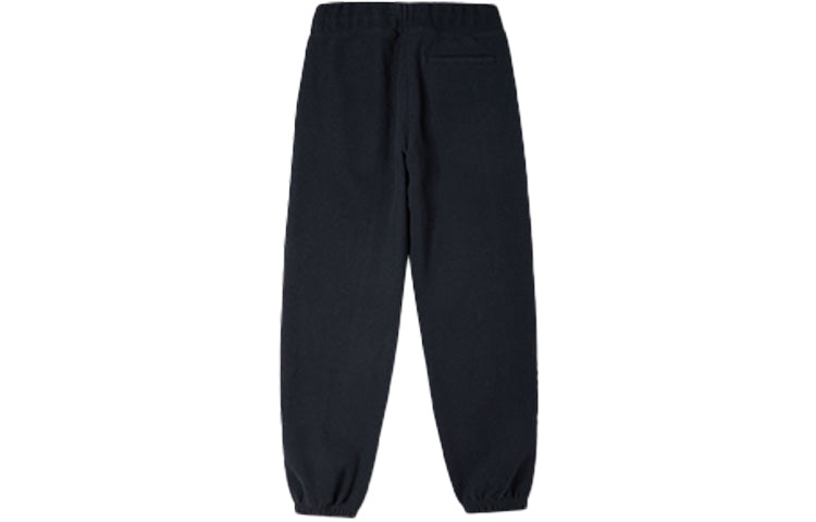 (WMNS) Converse Chevron Logo Drawstring Fleece Sweatpants 'Black' 10024285-A03 - 2