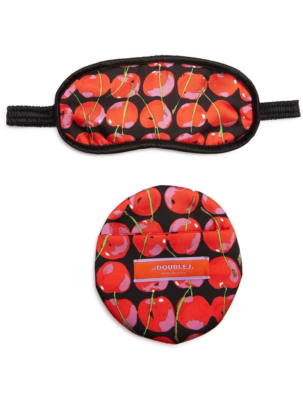 cherry-print face mask - 1