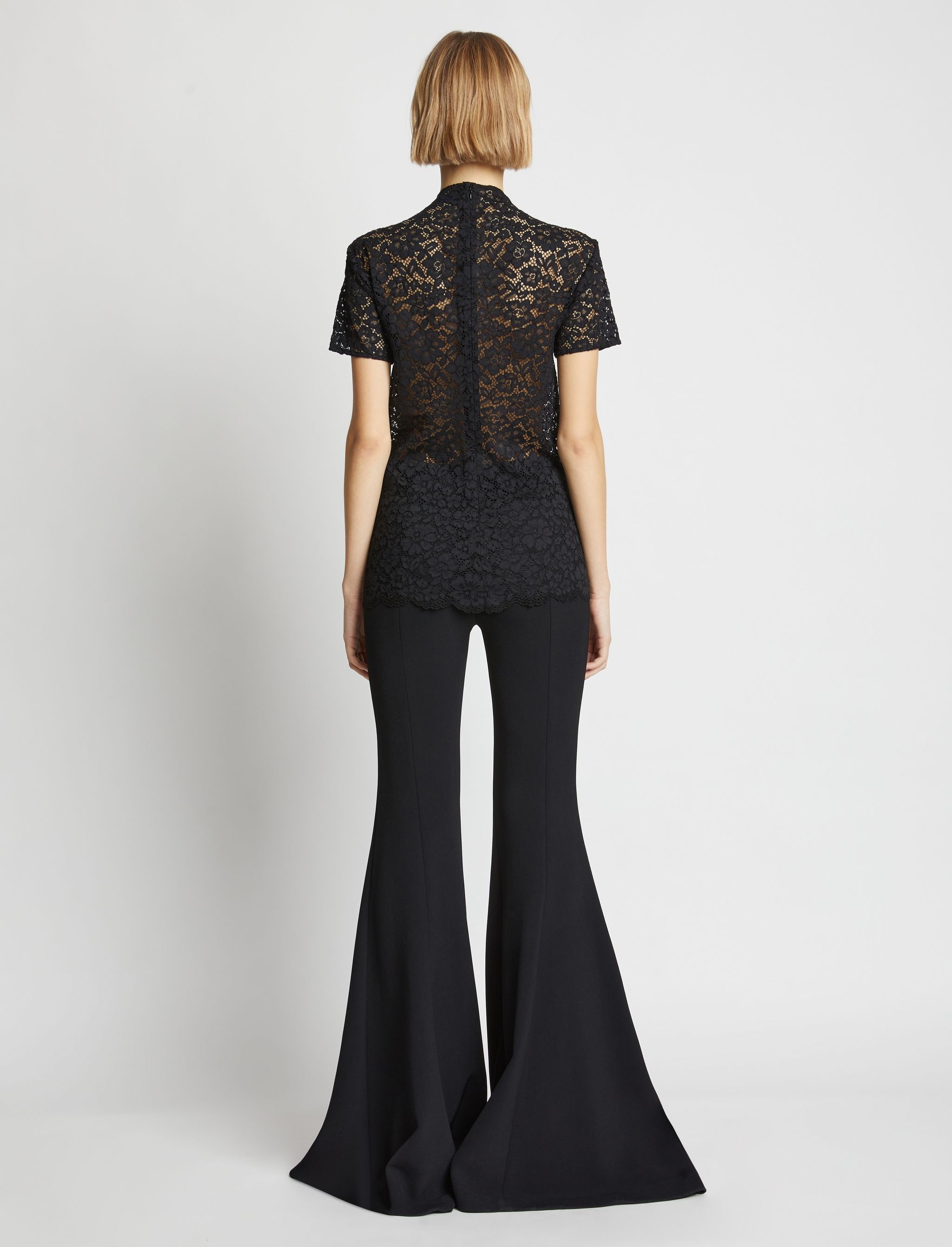 Stretch Lace Short Sleeve Top - 5