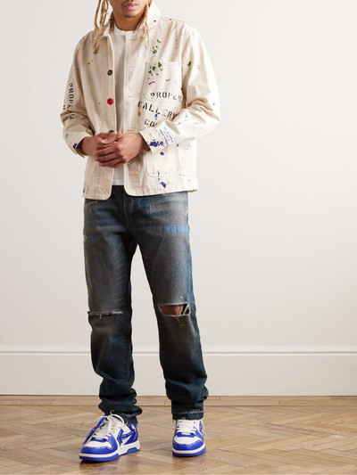 GALLERY DEPT. Starr 5001 Straight-Leg Paint-Splattered Distressed Jeans outlook