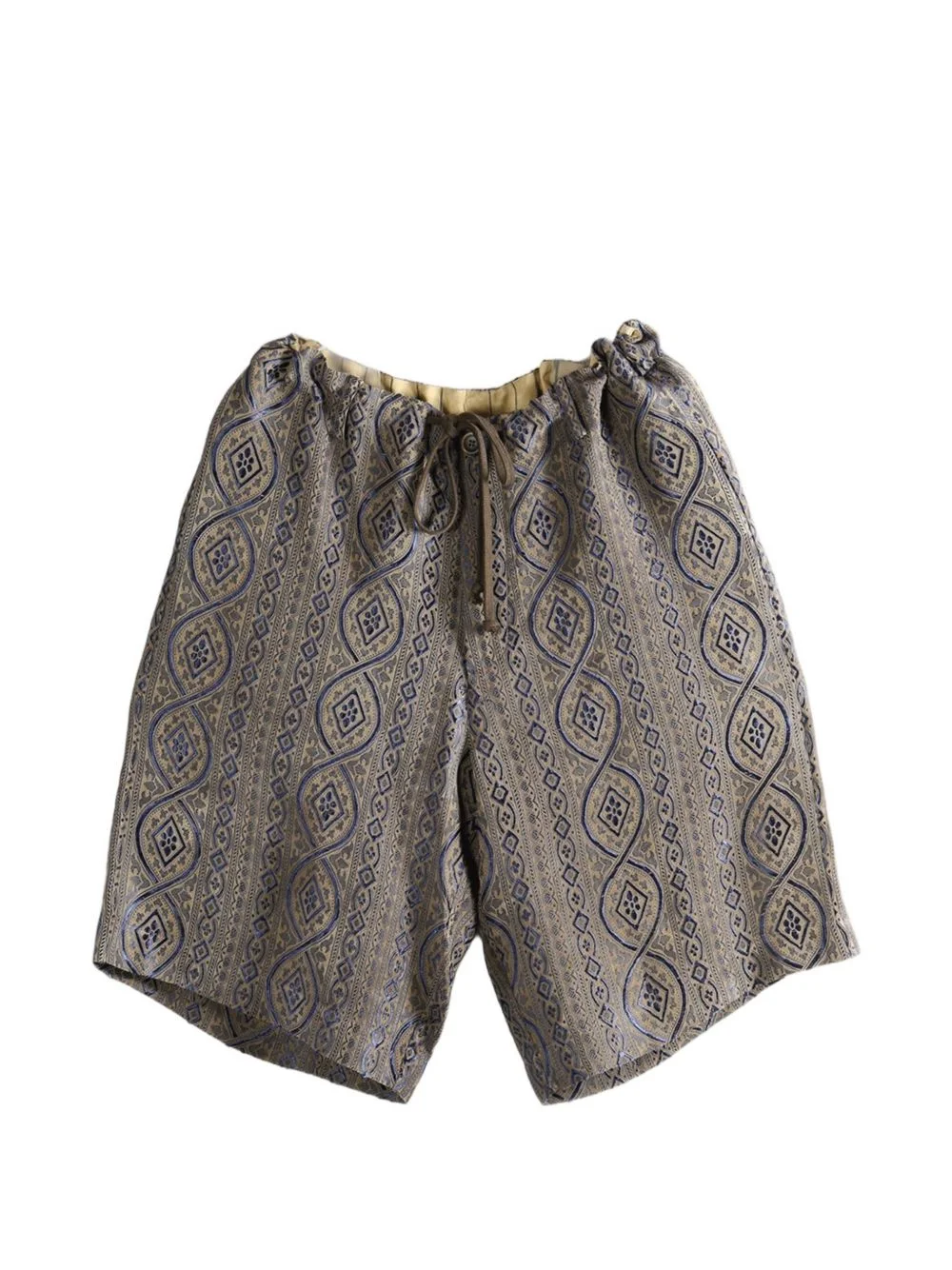 Pallor patterned drawstring shorts - 1