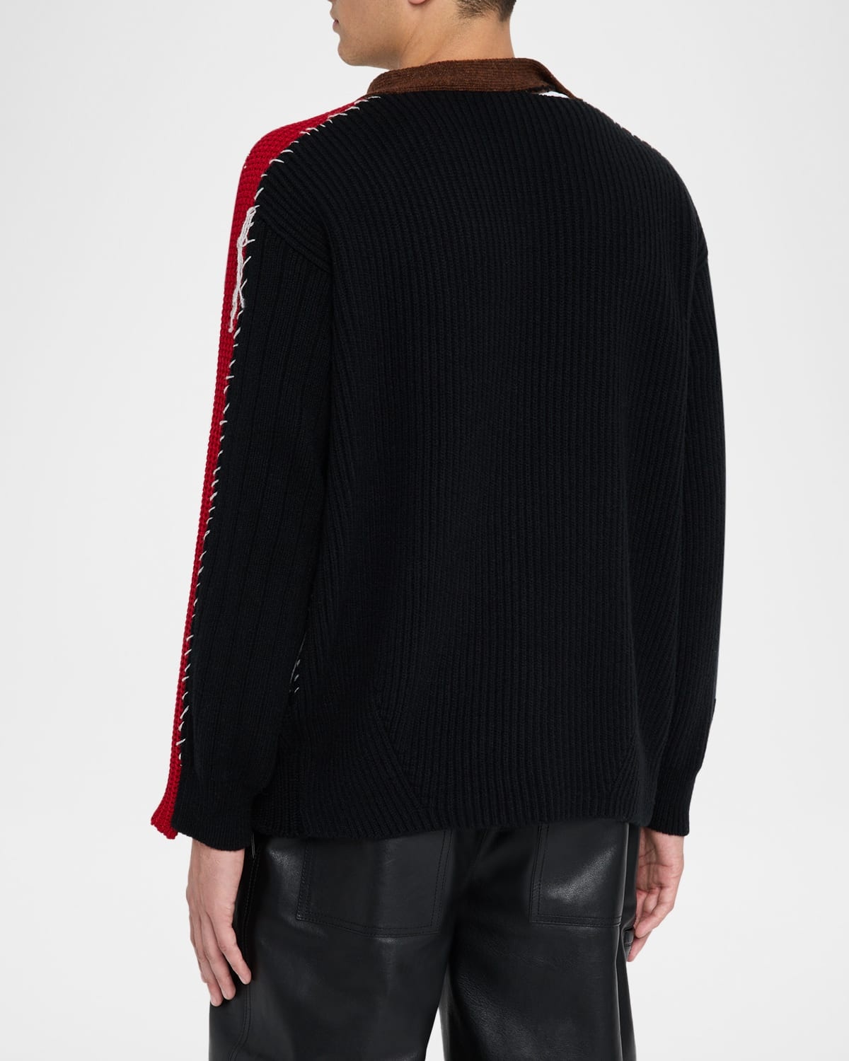 Men's Wool Mix Knit Cardigan - 3