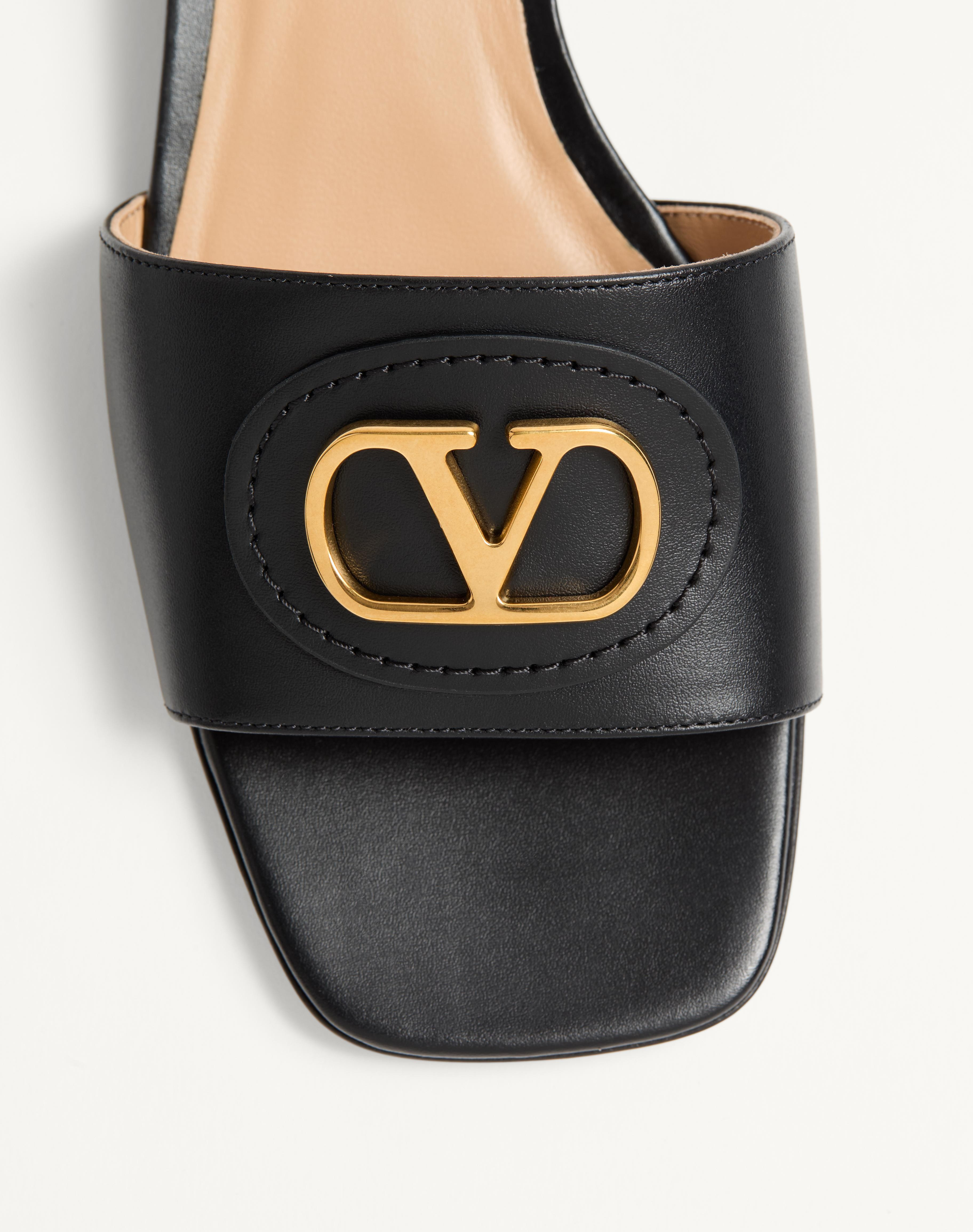 VLOGO SIGNATURE SLIDE SANDAL IN CALFSKIN 20MM - 5