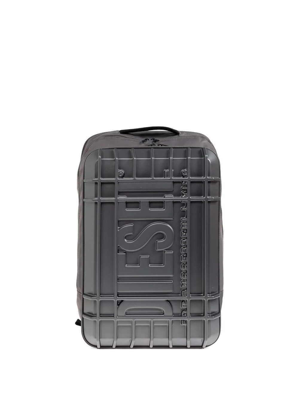 embossed logo hard-shell backpack - 1