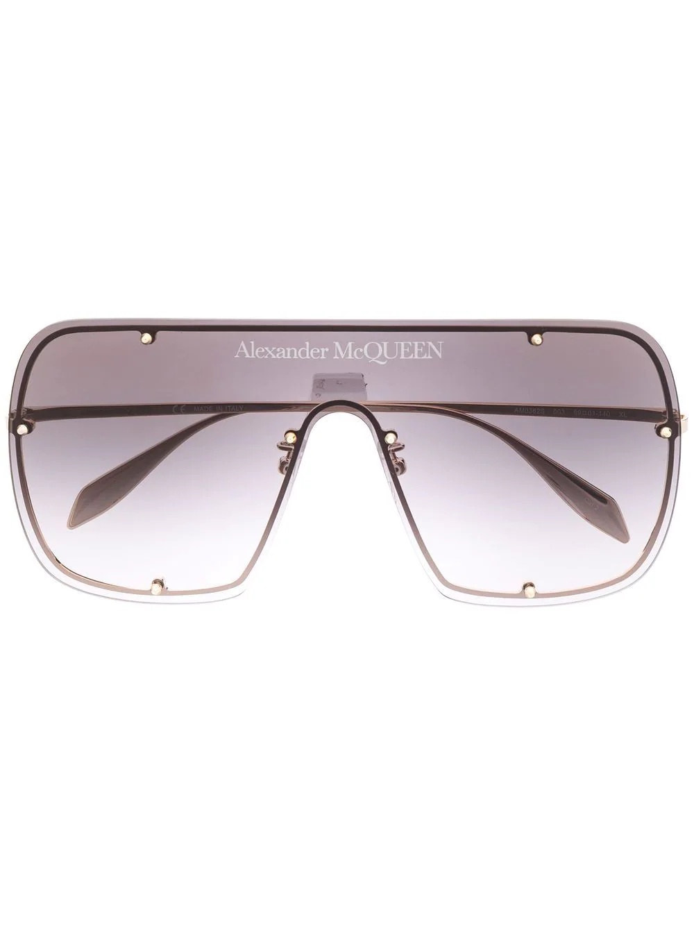 gradient-effect oversize-frame sunglasses - 1