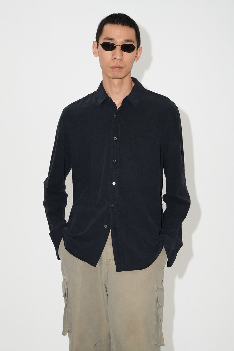 Our Legacy Classic Shirt Black Silk outlook