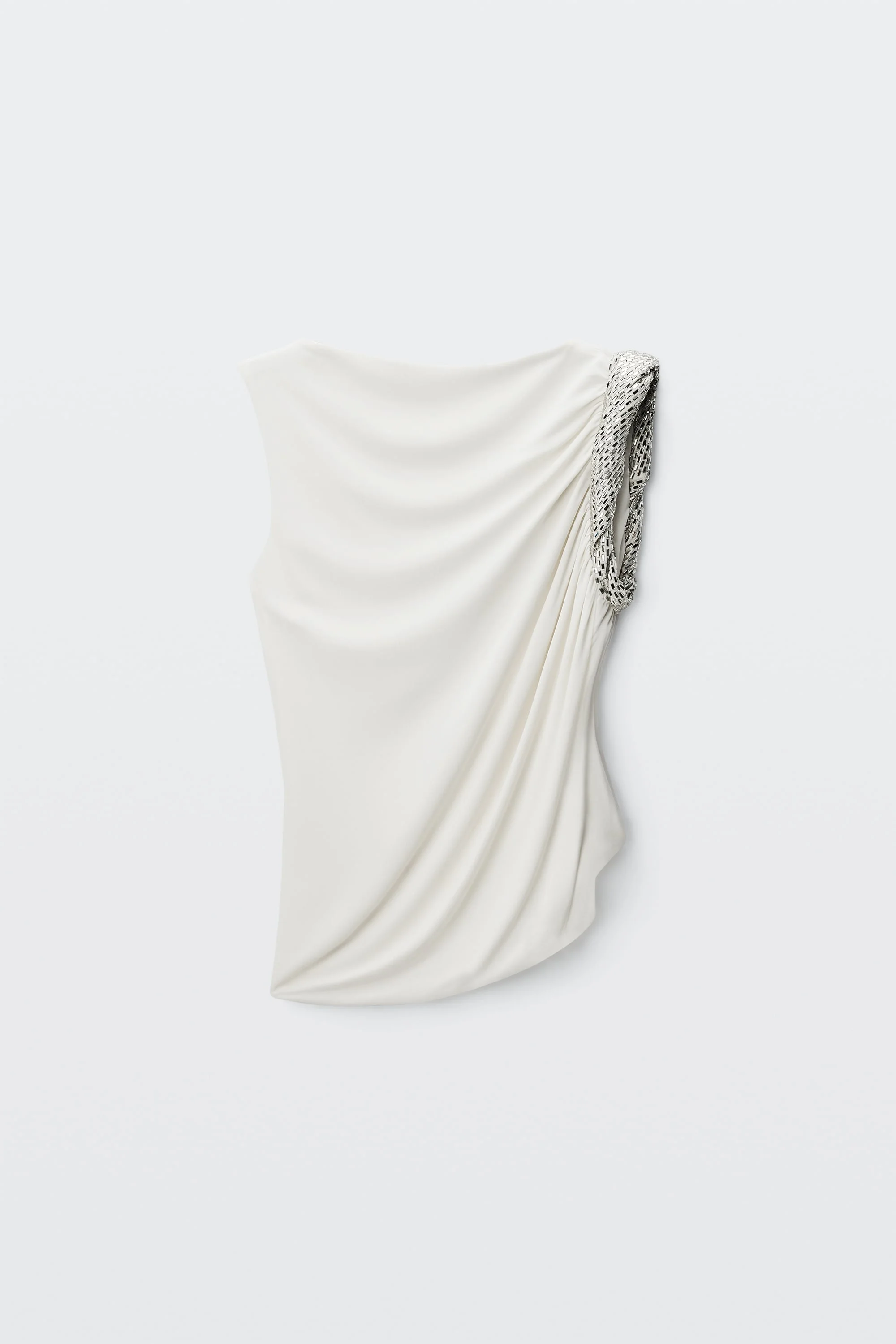 CRYSTAL TWIST SLEEVELESS TOP - 1