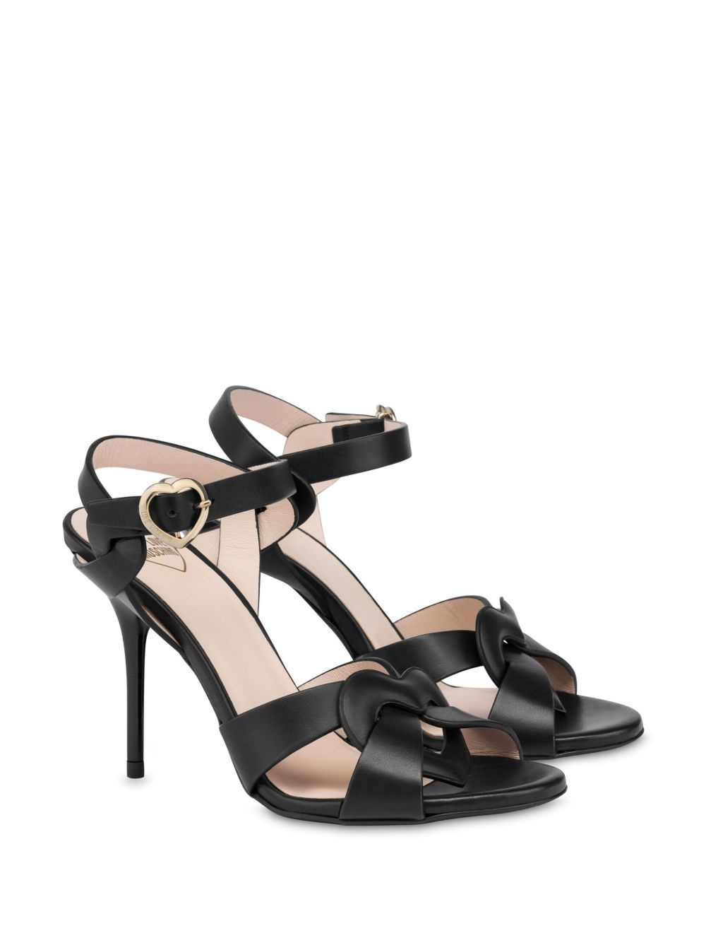 100mm leather sandals - 2