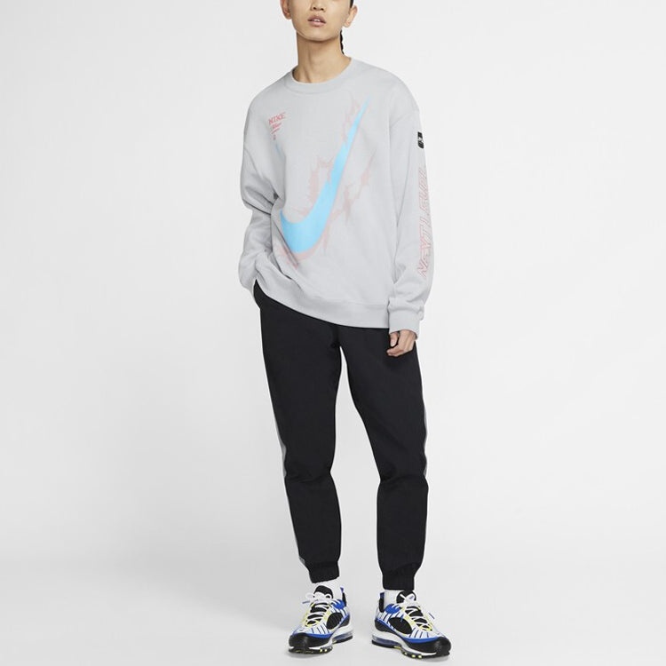 Nike x LPL Crossover Knit Round Neck Pullover Gray DA5005-021 - 3