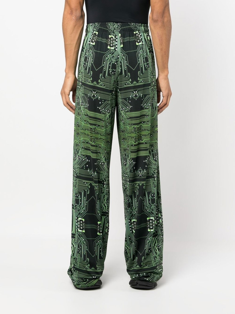 Cyber Fluid wide-leg trousers 4