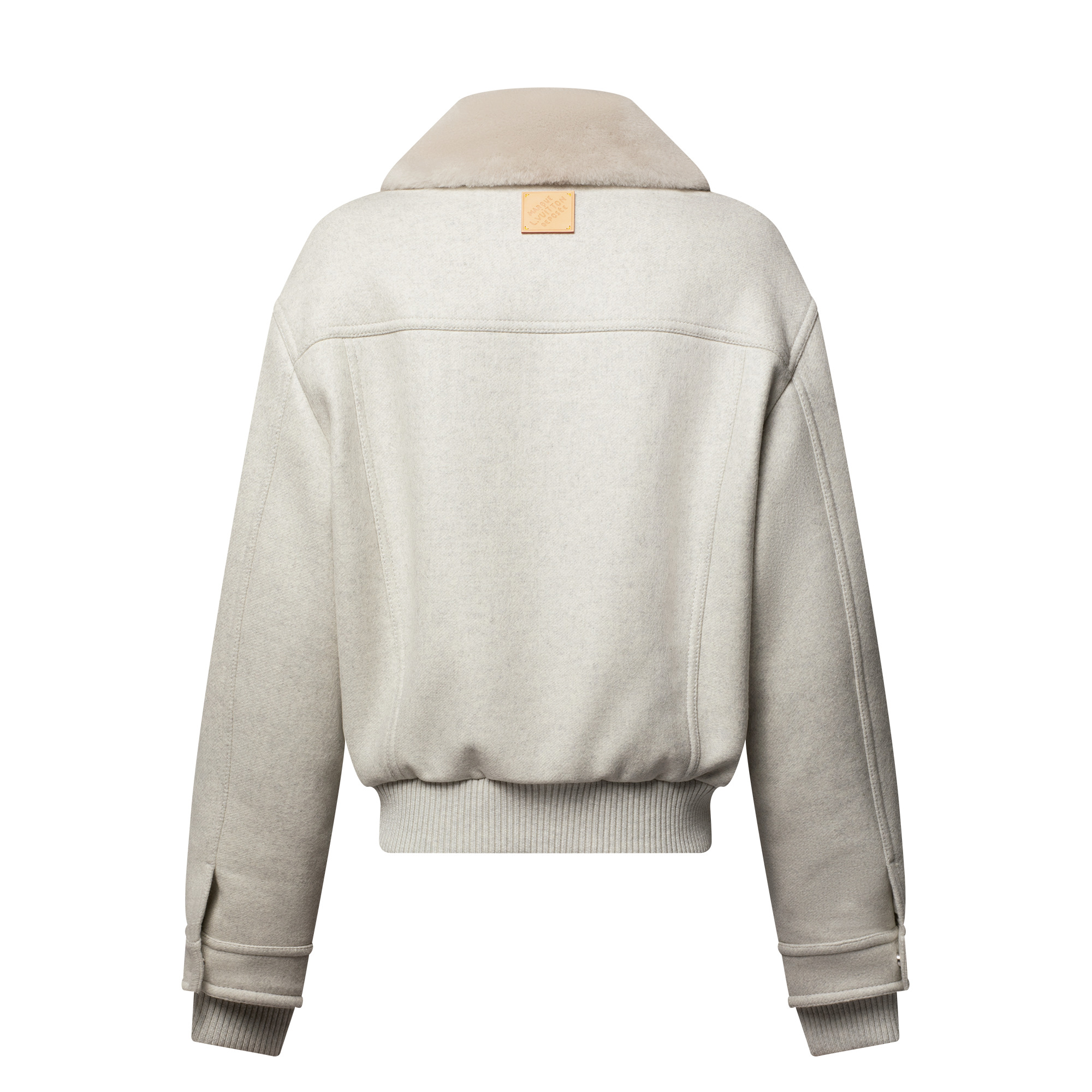 Wool Blouson With Shearling Collar - 3
