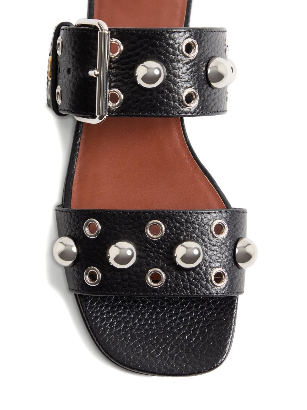 NELLCÔTE SLIDE SANDAL IN GRAINY CALFSKIN - 5