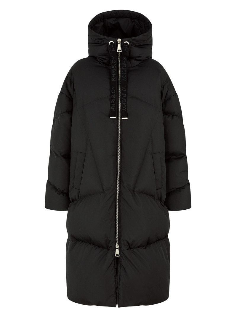 Women's Long Iconic Milano Down Coat - Black 1