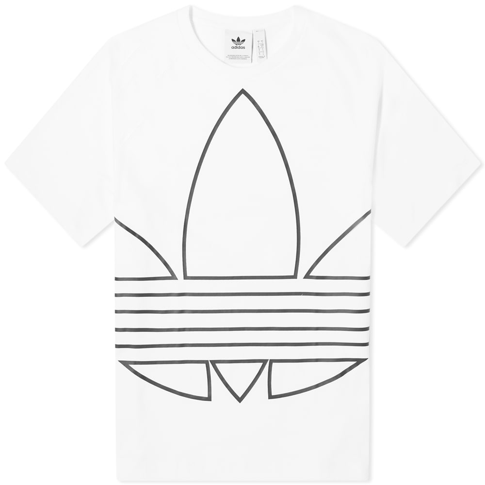 Adidas Big Trefoil Outline Tee - 1