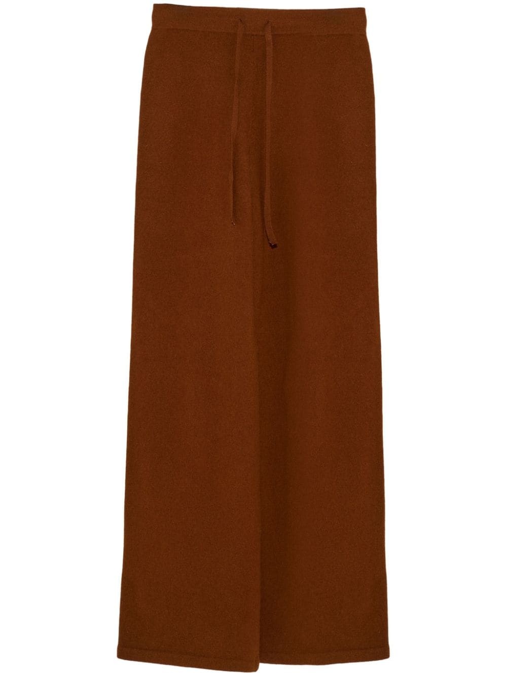 knitted wide-leg trousers - 1