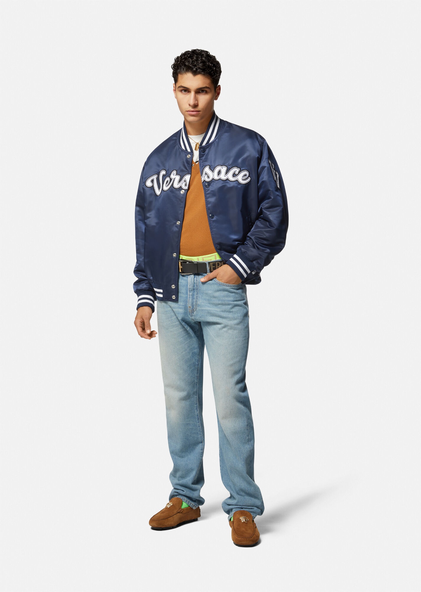 Varsity Nylon Bomber Jacket - 2