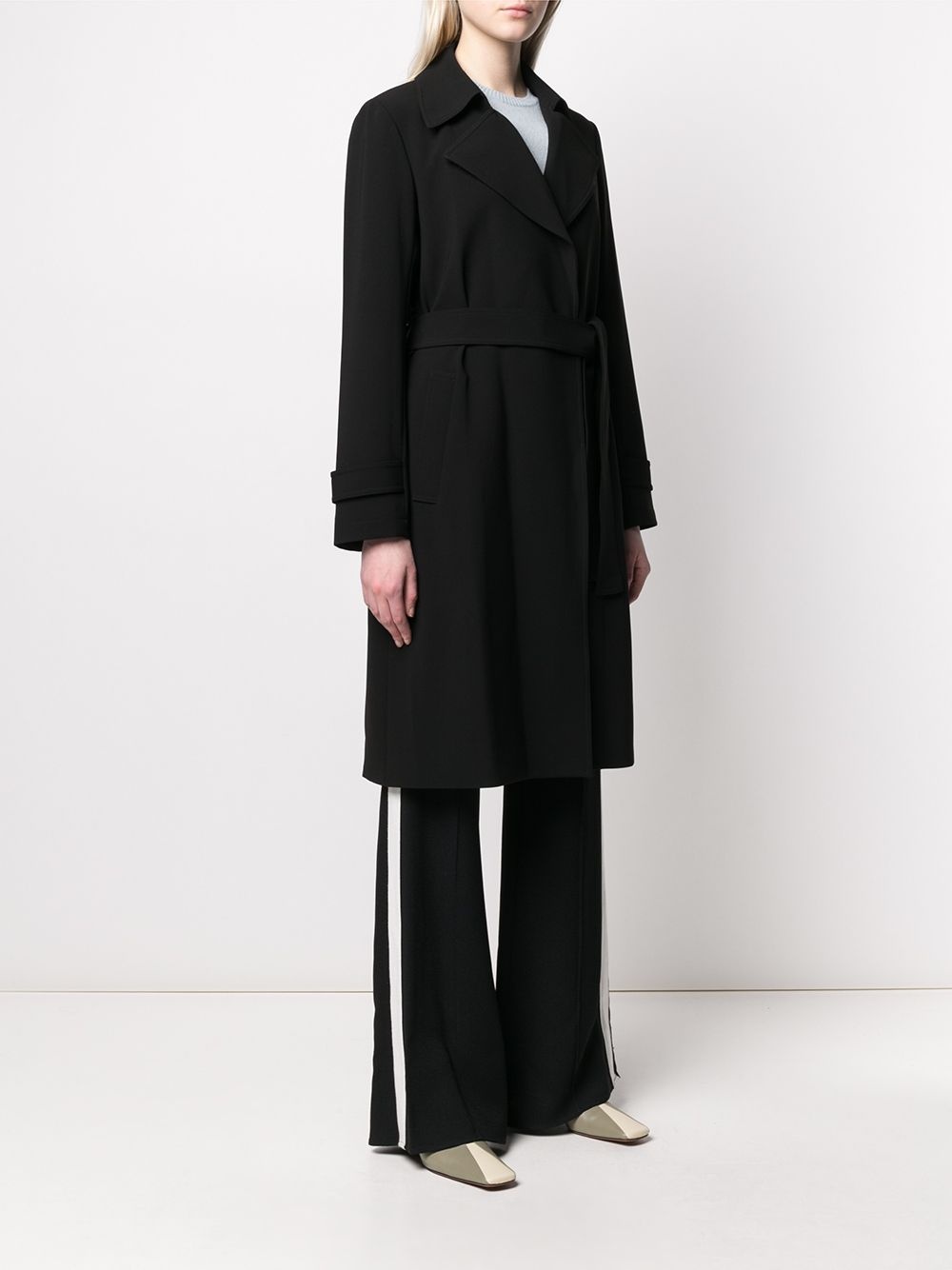 mid-length belted coat - 3