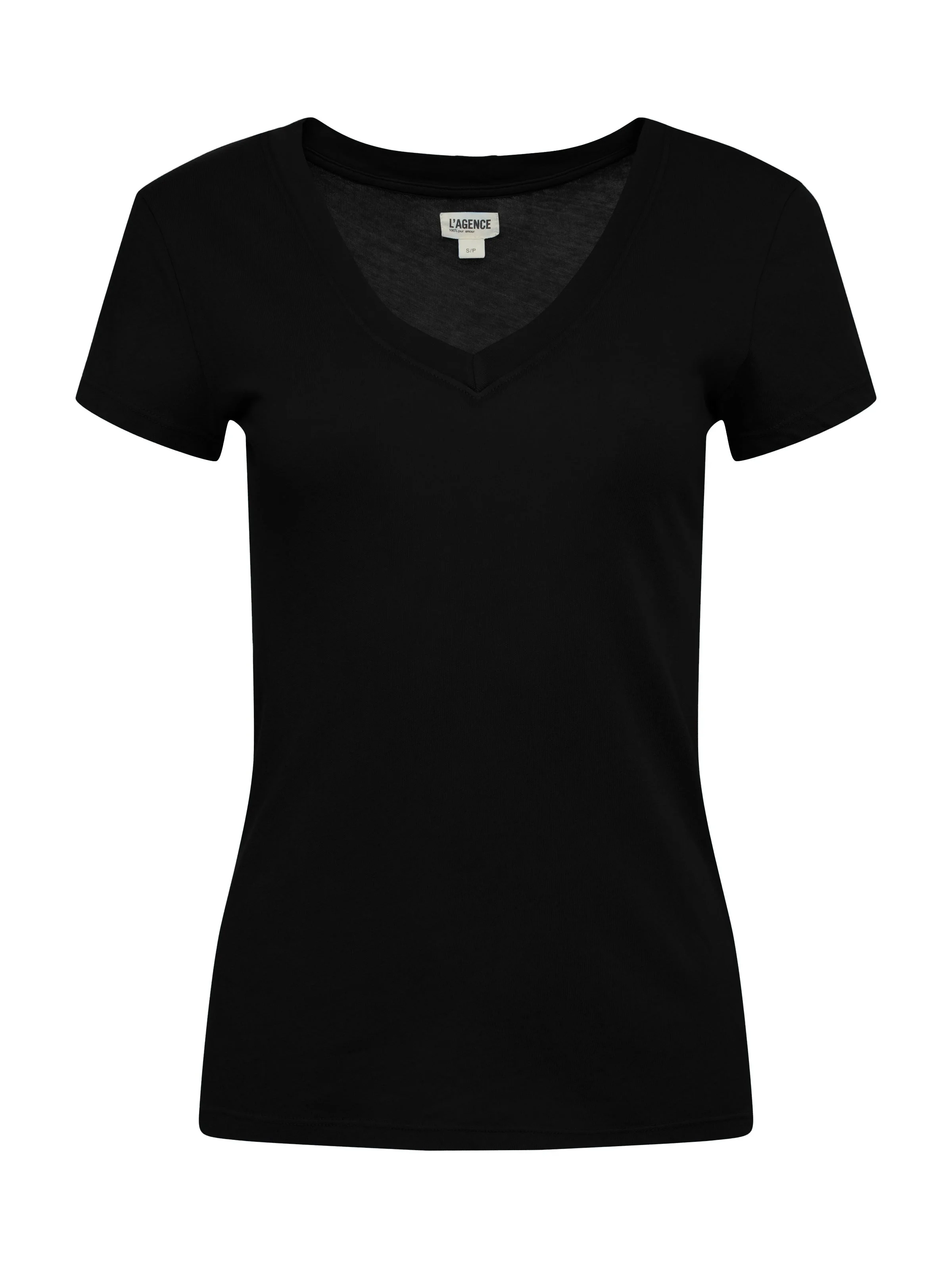 Becca Cotton V-Neck Tee - 1