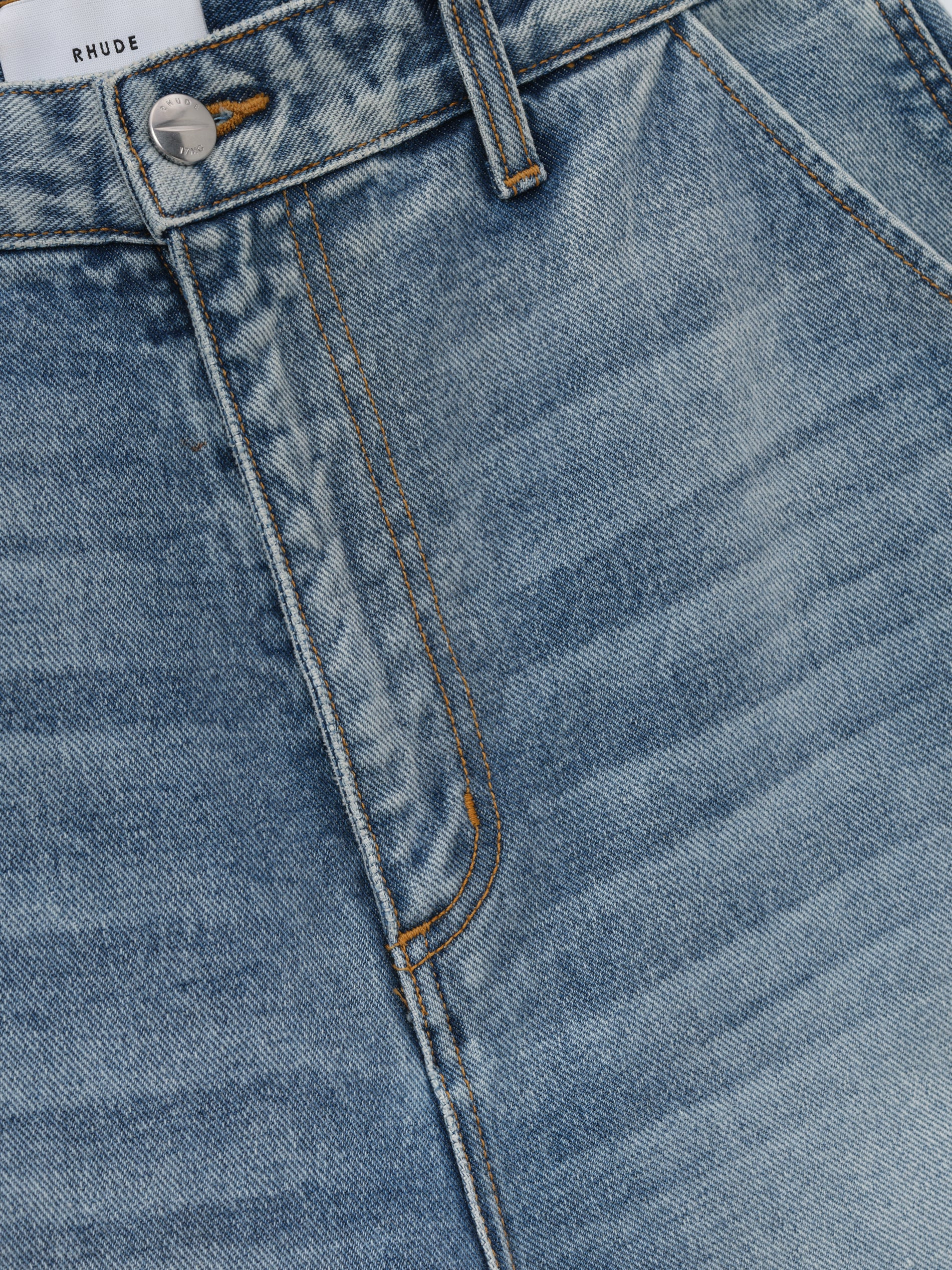 CARGO DENIM BAGGY SHORT - 5