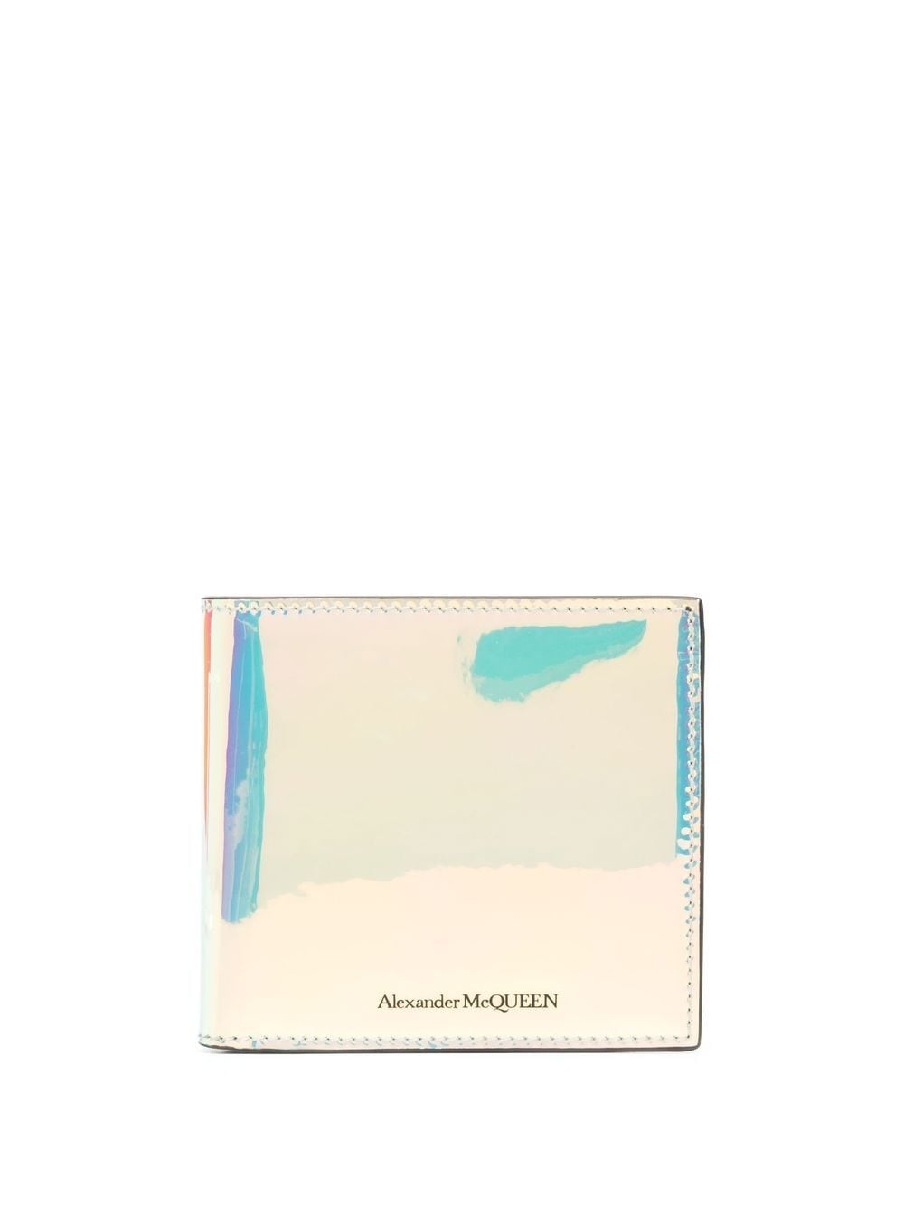 holographic leather wallet - 1