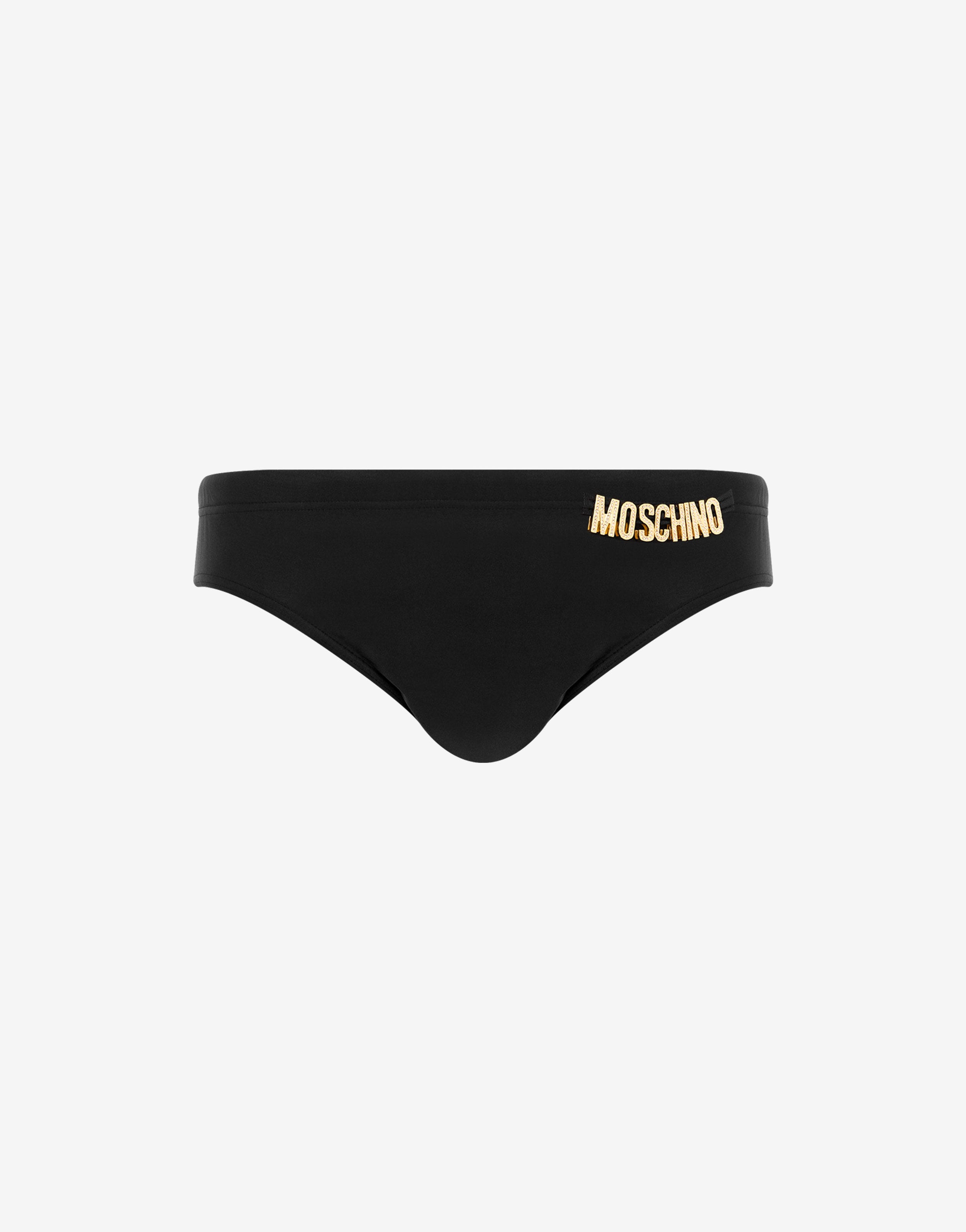 CRYSTAL LETTERING LOGO BIKINI BOTTOMS - 1