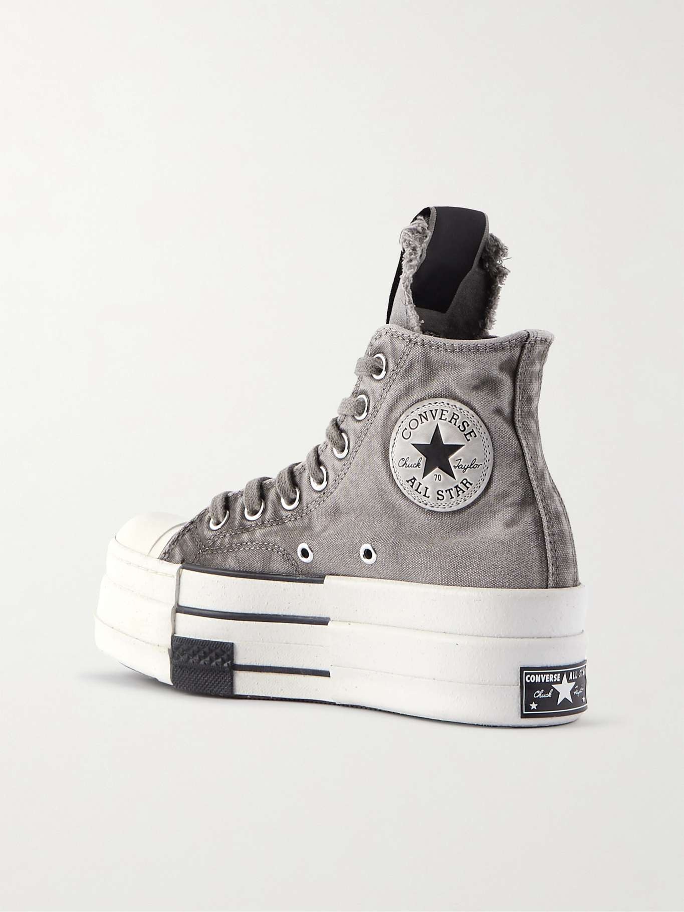 + Converse DRKSHDW DBL DRKSTAR Chuck 70 canvas platform sneakers - 3