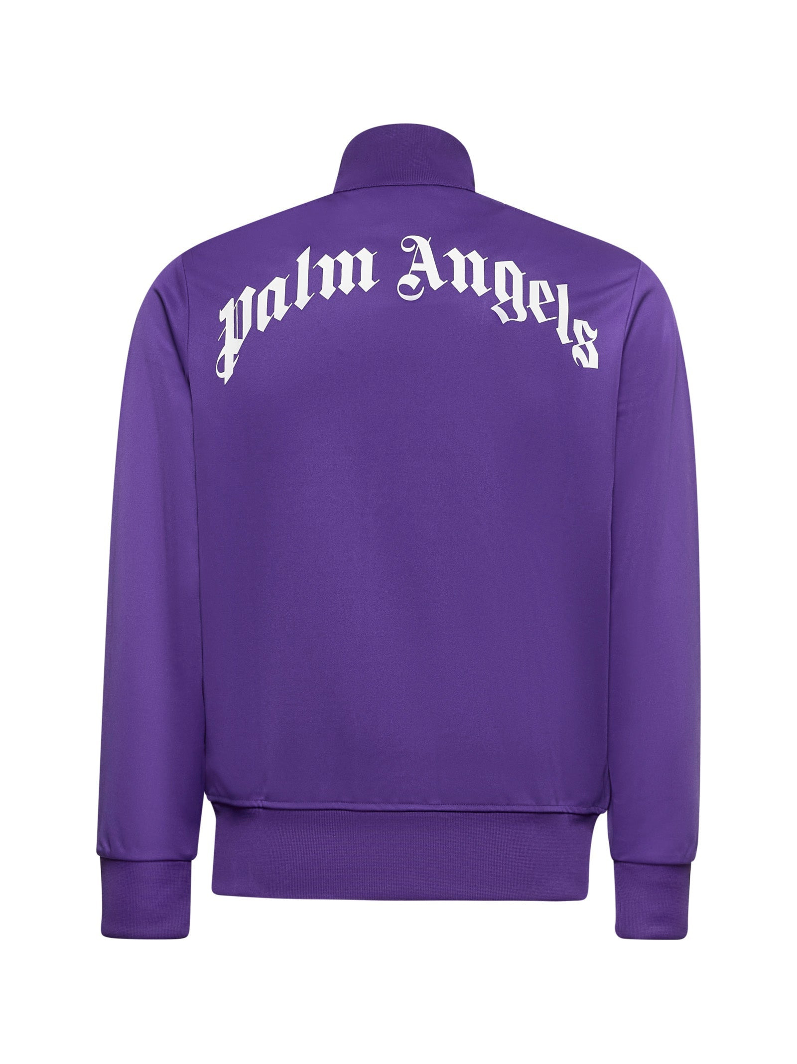 Palm Angels Men Purple Curved Logo Track Jacket - 2