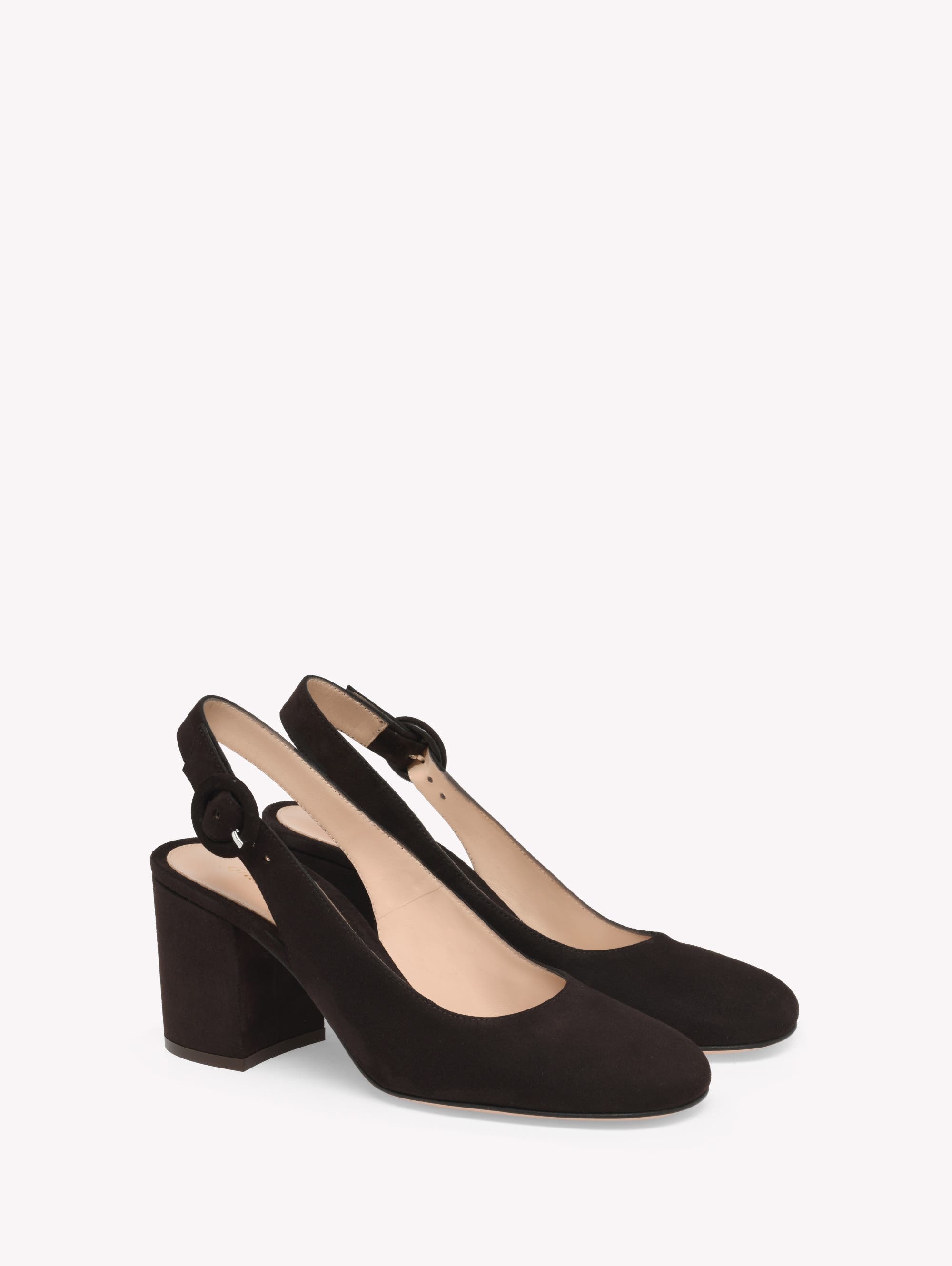 Gianvito Rossi Joelle Sling Pump in Brown Suede at Nordstrom - 2