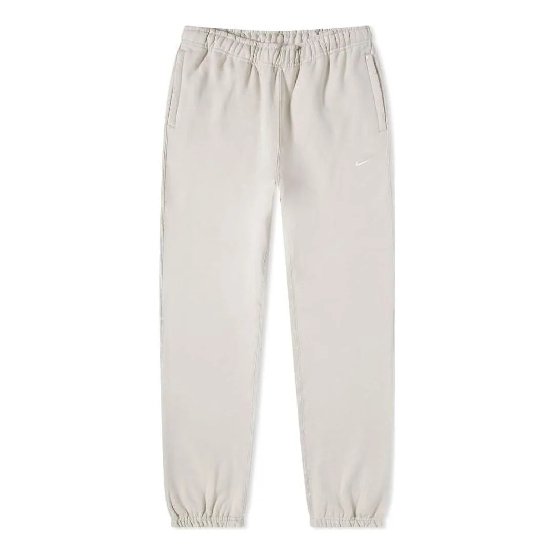 (WMNS) Nike Solo Swoosh Sweatpants 'Light Bone White' CW5565-072 - 1