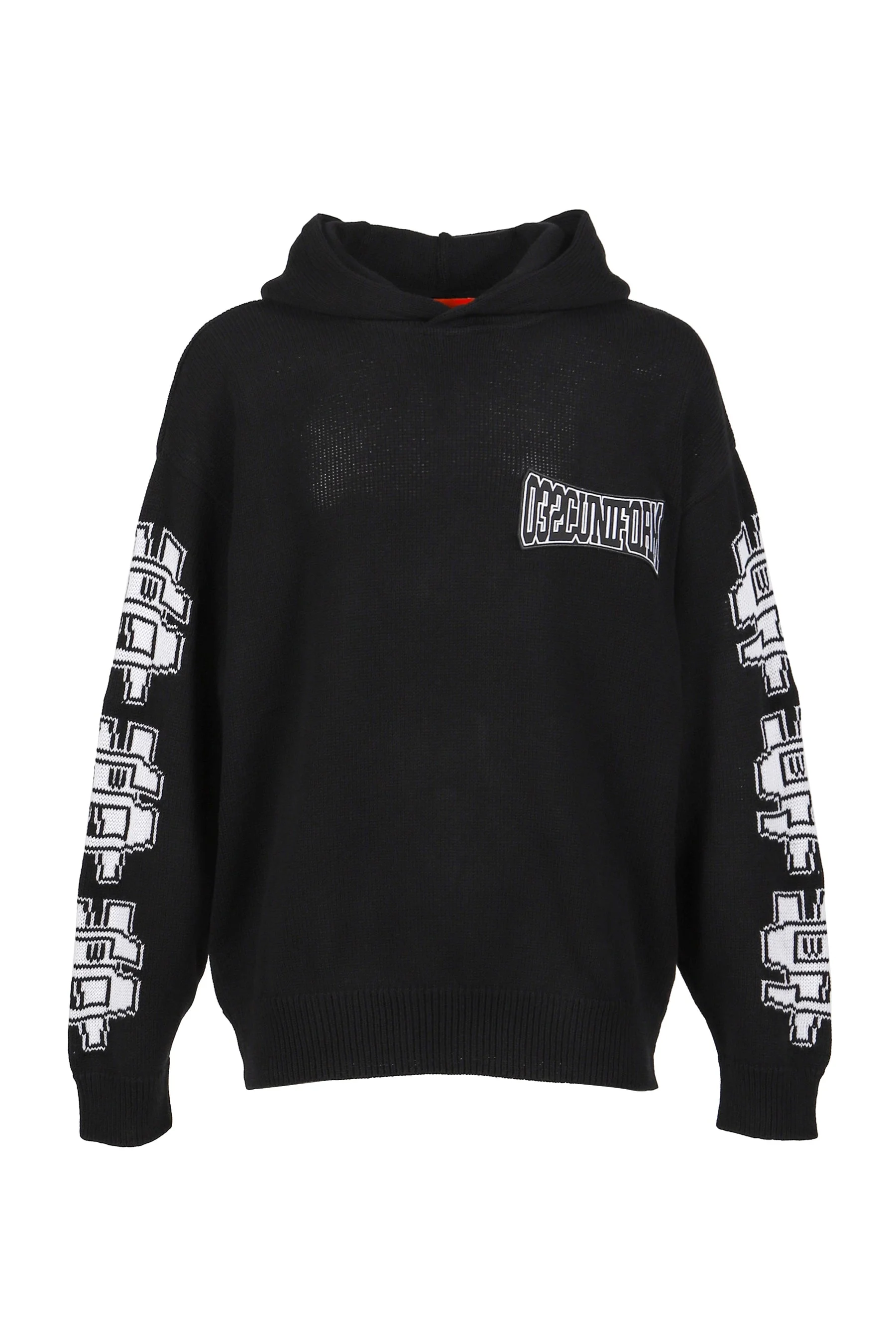 ONE DOLLAR BILL'' KNIT HOODIE / BLK - 1