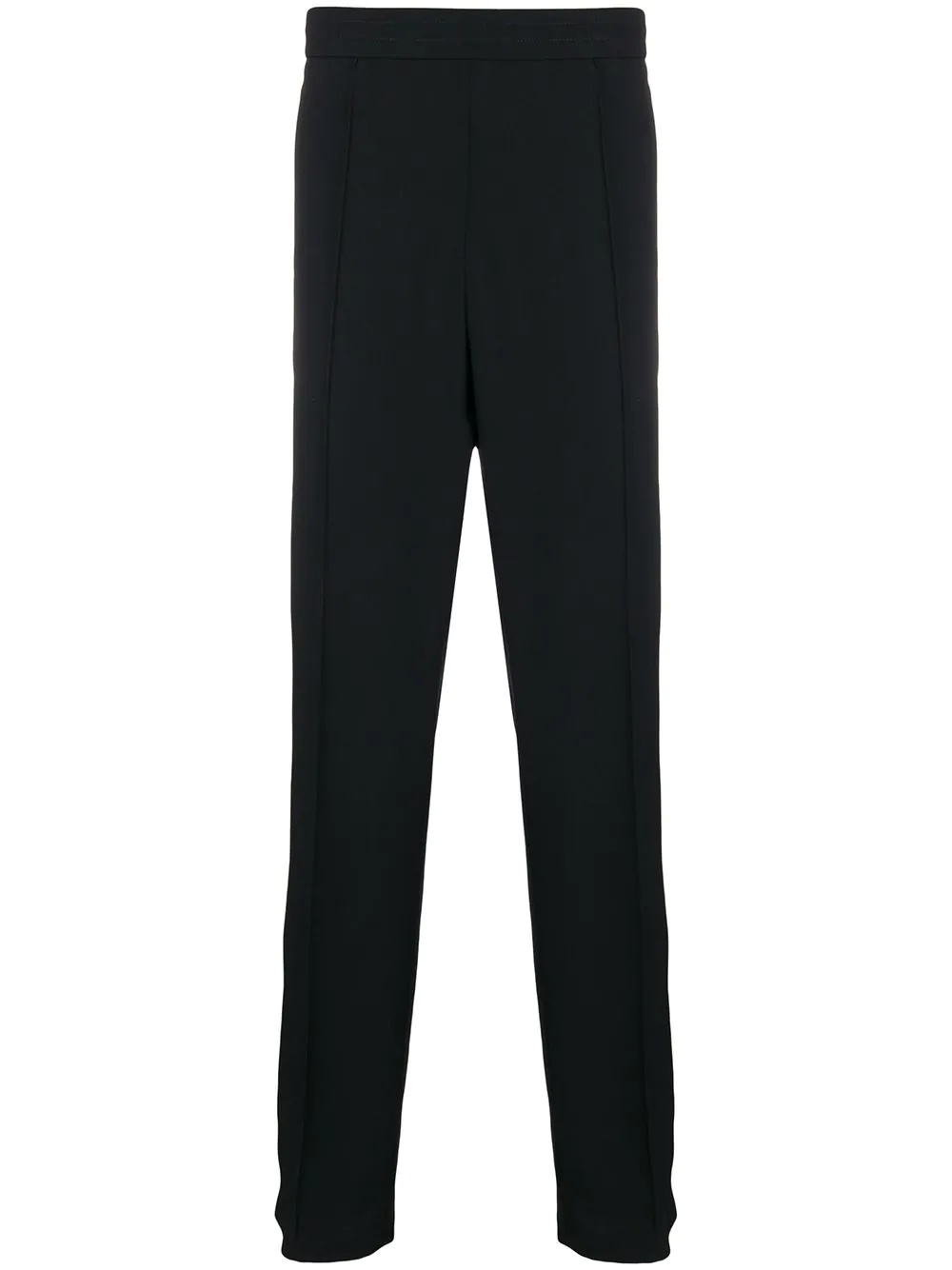 logo detail straight-leg trousers - 1