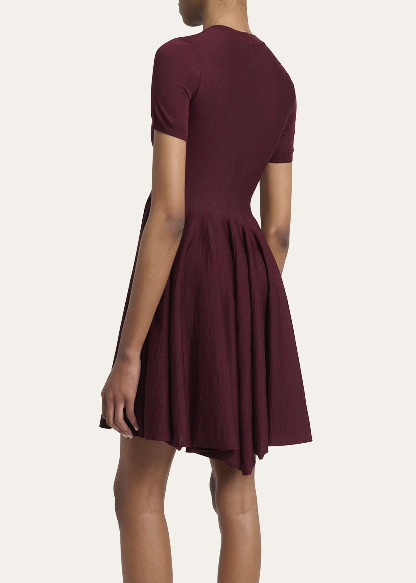 Short-Sleeve Fit-&-Flare Mini Dress - 3