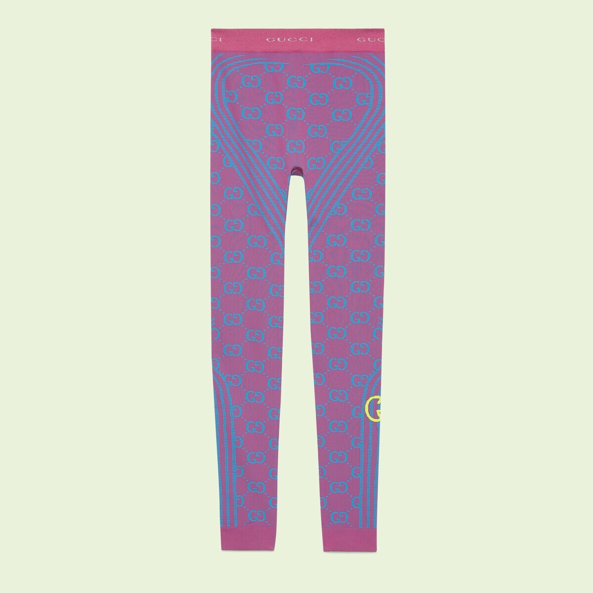 GG jacquard tubular jersey leggings - 1